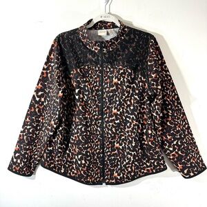 2/$35 Chico Zenergy Leopard Print Activewear Jacket